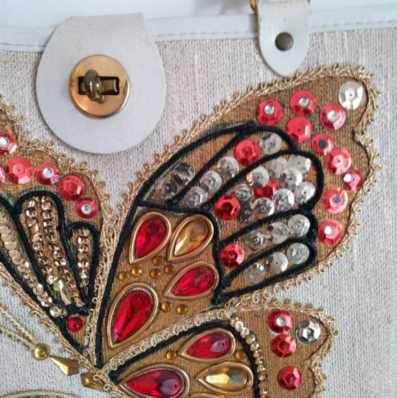 SOLD vtg 🦋 purse 50s 60s eams Enid style - Picture 2 of 9